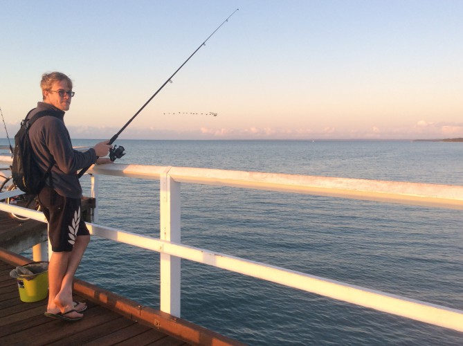 Last day in Hervey Bay...last try at fishing!